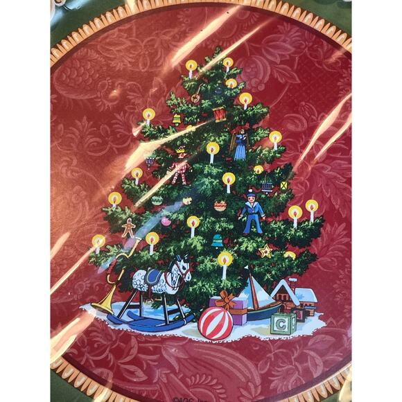 Vintage DesignWare Christmas Morning Paper Plates 10.5” 10 Ct Sealed Holiday - Picture 2 of 5
